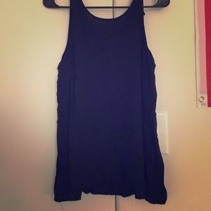 Plain black tank top